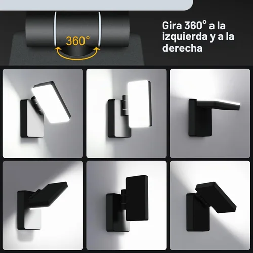 Vista 5 de Lámpara de pared moderna y elegante de 40 W, 3000 lúmenes, cabezal