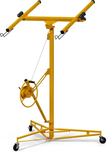 Vista 11 de Elevador de panel de elevación de paneles de yeso de 11 pies, fácil montaje, operación con una sola persona, capacidad de carga de 150 libras, ideal