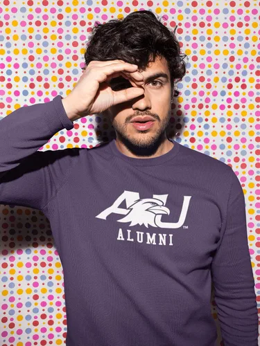 Vista 3 de CreateMyTee Sudadera con cuello redondo de Ashland U University Alumni
