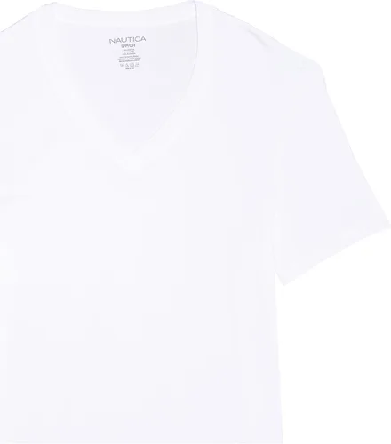 Vista 3 de Nautica Paquete de 3 camisetas de algodón con cuello en V