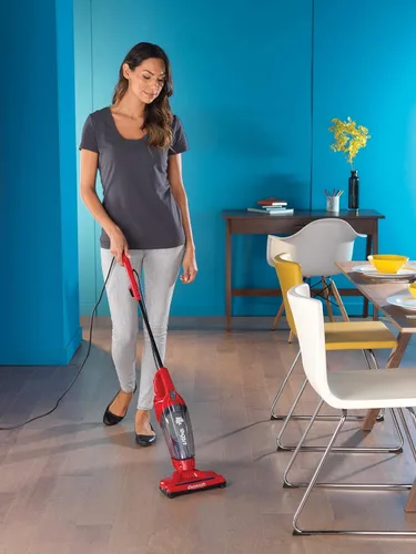 Vista 4 de Dirt Devil Vibe - Aspiradora de bastón 3 en 1, ligera, con cable, sin bolsa, con herramientas incluidas, ideal para alfombras, suelos duros