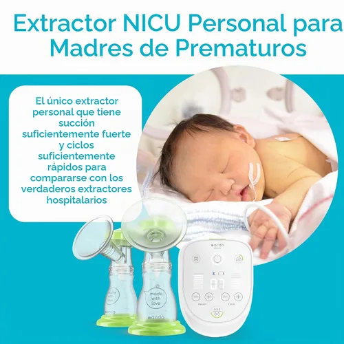 Vista 4 de Ardo Alyssa Extractor de leche de grado hospital para el hogar, fabricado en Suiza, recargable, extractor de leche de grado médico con función