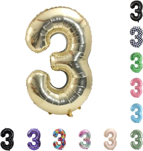 Vista 57 de Globo grande de helio con números 0-9 de 40 pulgadas para cumpleaños, bodas y fiestas (rojo, 9)