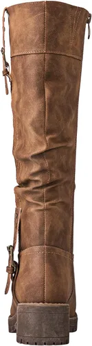 Vista 5 de GLOBALWIN Women's Chunky Low Heels Boots Knee High Boots For Women