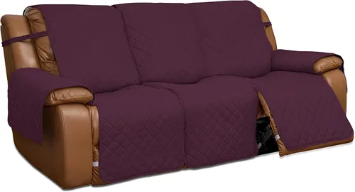 Vista 40 de Easy-Going Funda para Loveseat Reclinable de Gran Tamaño, Funda de Sofá Reversible para Reclinable Doble, Funda de Sofá Dividida para Cada Asiento