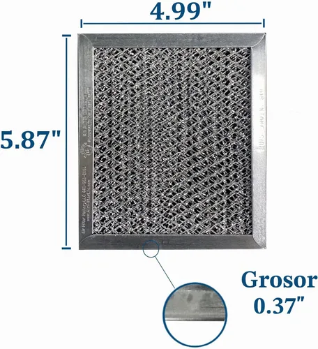 Vista 2 de Air Filter Factory 5 filtros de carbón para horno de microondas de 5-7/8 x 3/8, paquete de 2