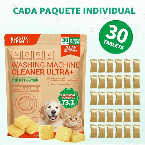 Vista 8 de BLASTIX Limpiador de lavadora Fórmula ultra 73.7% más fuerte para dueños