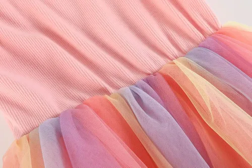 Vista 3 de RJXDLT Vestido tutú para niñas pequeñas, vestidos de tul sin mangas
