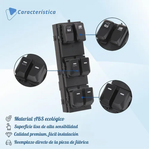 Vista 6 de Interruptor maestro de ventana eléctrica para Hyundai Tucson 93571