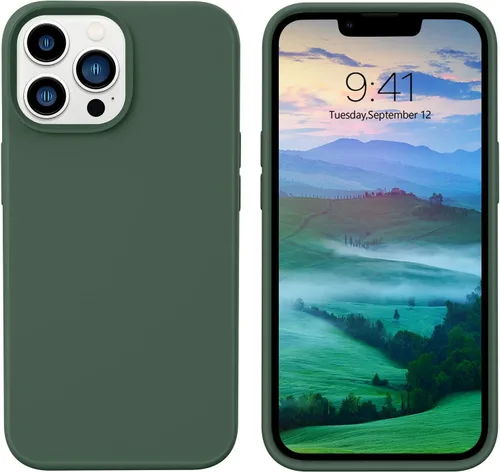 Vista 111 de GUAGUA Funda compatible con iPhone 17 Pro Max de 6.9 pulgadas, silicona líquida, goma de gel suave, delgada, forro de microfibra delgada