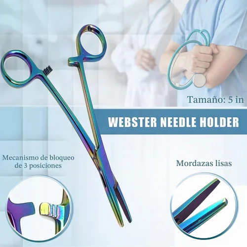 Vista 6 de A2ZScilab - Kit de disección avanzada de 23 piezas, multicolor, arco iris, biología y anatomía, estudiantes de ciencias de acero inoxidable, estuche