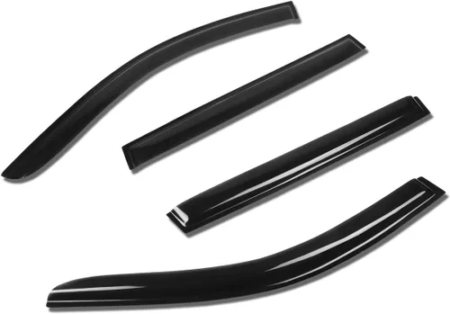 Vista 10 de Auto Dynasty 4 viseras de ventana adhesivas para BMW X5 2001-2010 Protectores de lluvia de ventana para BMW X5 01-10, viseras de ventilación