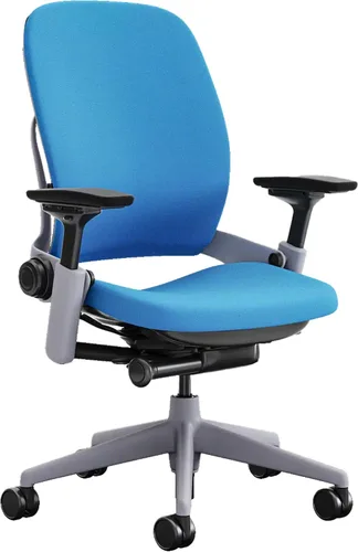 Vista 2 de Steelcase Silla de salto con base de platino y ruedas de suelo duro, Alpine