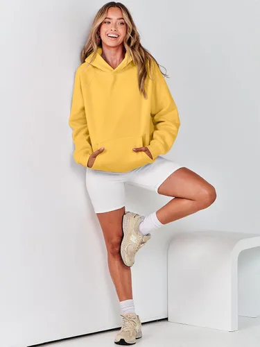 Vista 97 de ANRABESS - Sudaderas con capucha para mujer, sobre talla, de vellón de manga larga, modelo de 2024, para otoño