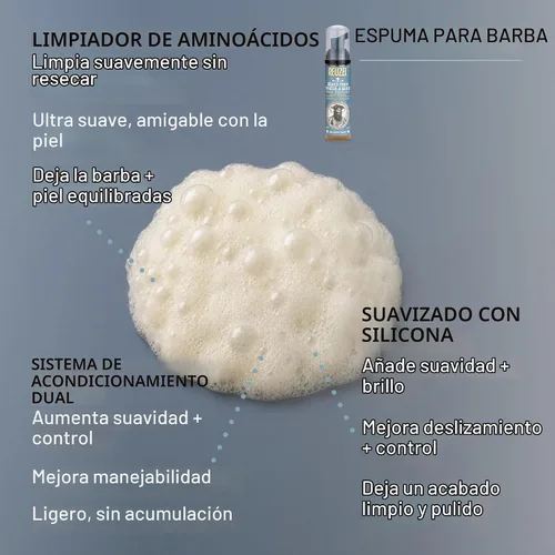 Vista 3 de Reuzel Espuma para barba, reduce la caspa y la picazón en la piel, 2.36