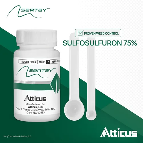 Vista 2 de Atticus Herbicida Sertay (1.25 onzas) – Asesino de malezas de sulfosulfurón para césped del sur – Control de malezas post emergente – Sedge