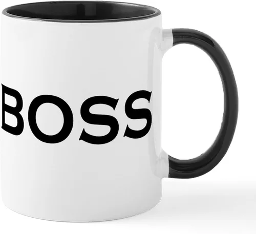 Vista 13 de CafePress – como un Boss Taza – El único Taza de café, taza de café, S, Blanco