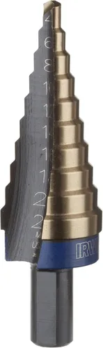 Vista 14 de Broca escalonada UniBit, de Irwin Tools, de 3/16 a 1/2 pulgada