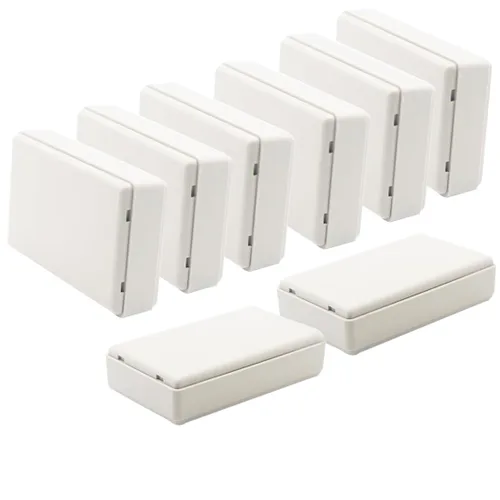 Vista 11 de Zulkit 12 cajas de proyecto de plástico ABS para proyectos eléctricos, caja de conexiones pequeña, color blanco, 2.17 x 1.28 x 0.79 pulgadas