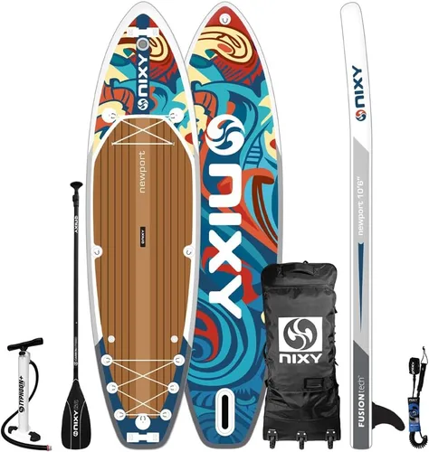 Vista 9 de NIXY Newport - Tabla de remo inflable de 10 pies 6 pulgadas, SUP de alto rendimiento, duradero y ligero para todos los niveles de habilidad