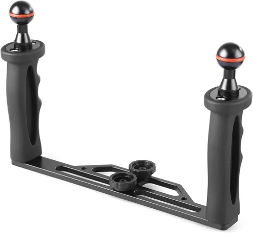 Vista 3 de Bandeja estabilizadora de luz de video subacuática, bandeja de aluminio ligera para GoPro OSMO y cualquier otra cámara con orificio de tornillo