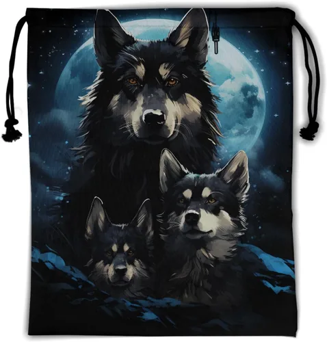 Vista 92 de Bolsa de agarre de gimnasia de piel de animal, bolsa de gimnasia con cordón ajustable, bolsa de cuerda para fauna silvestre, Mariposas Galaxy