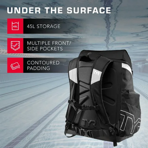 Vista 4 de TYR Mochila Alliance unisex para adultos Real/Blanco
