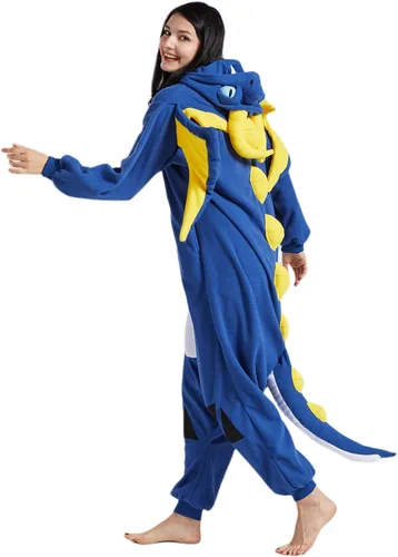 Vista 6 de SAMGU Adult Onesie Animal Halloween Cosplay Costume One Piece Pajamas for Women and Men