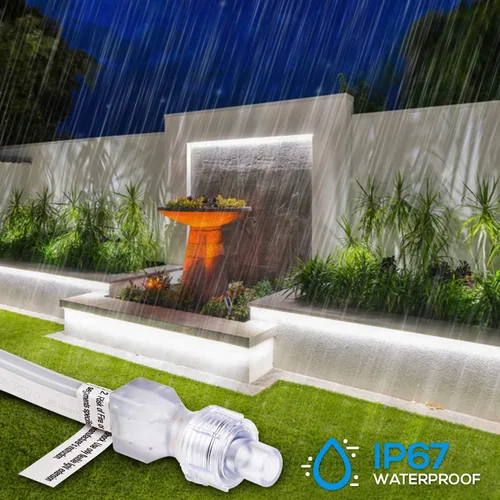 Vista 6 de TORCHSTAR Cuerda de luces LED de neón de alta calidad de 50 pies, decoración flexible de festivales, impermeable IP67 para exteriores, enchufe UL