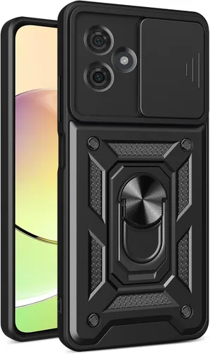 Vista 194 de Compatible con Tecno Pova Neo 2 Bracket Shell, con cubierta deslizante para lente de cámara compatible con Tecno Pova Neo 2 LG6n Case Negro