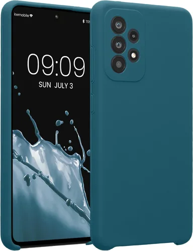 Vista 116 de kwmobile Funda compatible con Samsung Galaxy A13 4G - Funda delgada de silicona TPU - Acabado suave al tacto - Amarillo radiante