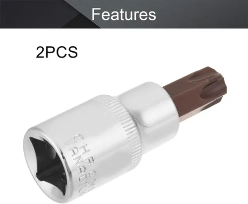 Vista 139 de Utoolmart 1/2" Drive x 0.551 in largo Hex Bit Socket, métrico, S2 y Cr-V acero 1pcs