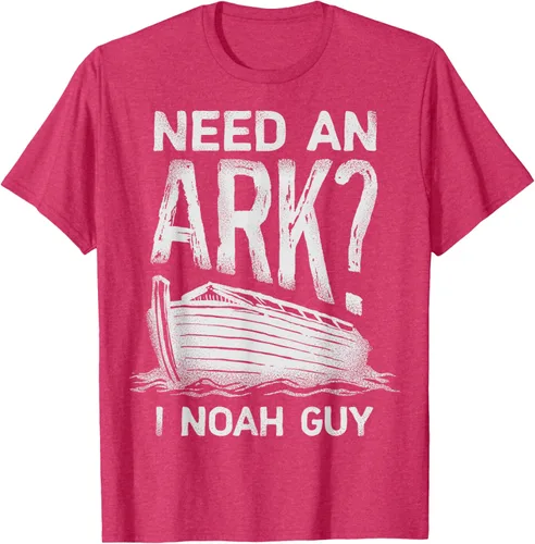 Vista 25 de Need an Ark I Noah Guy Funny Christian Men Women Pun Humour T-Shirt Negro