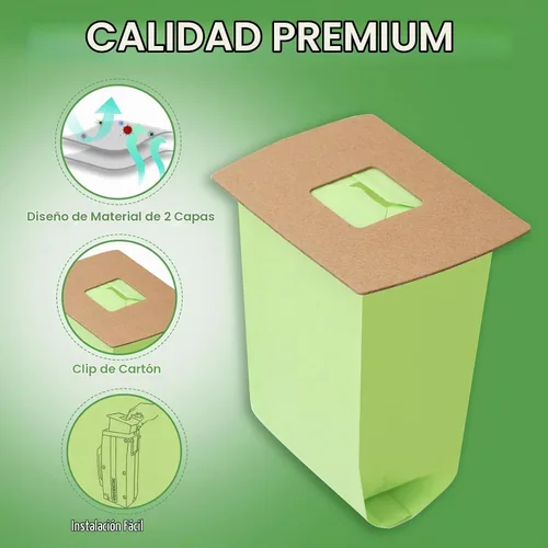 Vista 3 de Paquete de 12 bolsas de vacío compactas tipo BB PKBB12DW de repuesto para Oreck XL Buster B bolsas de vacío BB180 BB280 BB850 BB870 BB900 BB1000