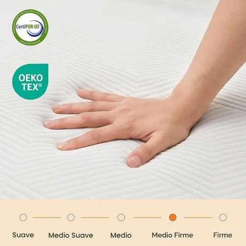 Vista 6 de ESHINE - Base de cama ajustable individual XL con colchón + colchón de espuma viscoelástica de gel de 8 pulgadas (firmeza media), control por