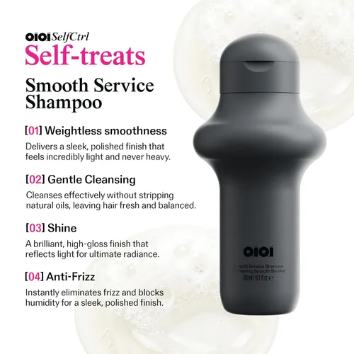 Vista 2 de QIQI Champú Smooth Service - Champú hidratante para cabello sedoso y sin encrespamiento, champú para mujeres diseñado para nutrir, champú hidratante