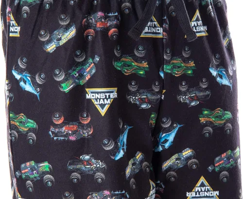 Vista 2 de Monster Jam - Pantalones de pijama para niños con diseño de Monster Truck