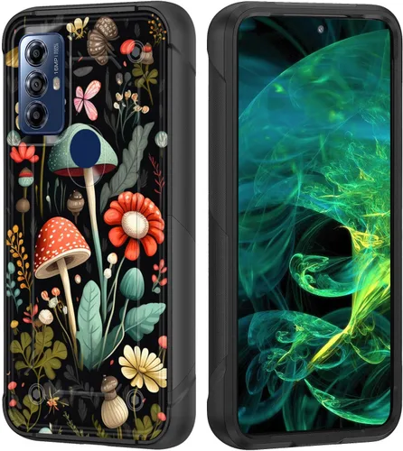 Vista 56 de Funda para Moto G Stylus 5G 2023, resistente de doble capa de policarbonato duro y silicona suave, resistente a prueba de golpes, funda protectora