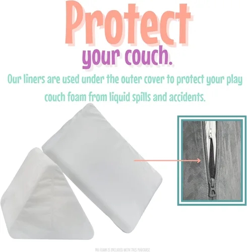 Vista 3 de Couch Swag Funda protectora impermeable para sofá de juego para niños, material a prueba de derrames para protección para el sofá de juego de tus