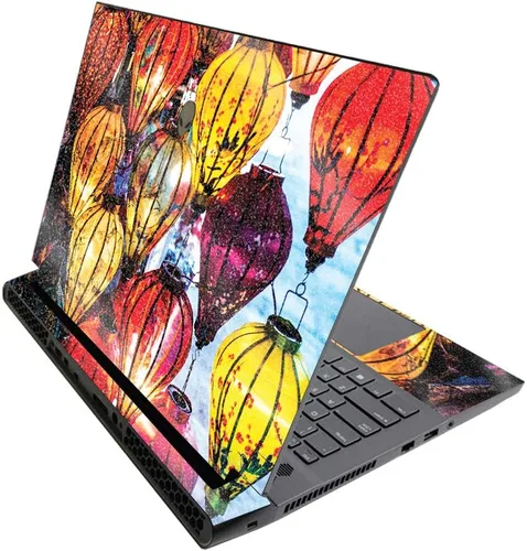 Vista 692 de MightySkins - Skin brillante con purpurina para Alienware M17 R3 (2020) y M17 R4 (2021) - Diversión de los años 90 Acabado duradero con purpurina