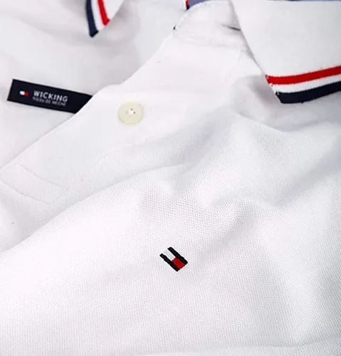 Vista 2 de Tommy Hilfiger Polo de cuello a rayas para hombre