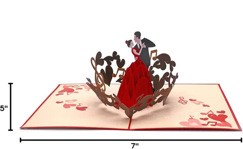 Vista 7 de Liif Tarjeta de felicitación 3D para el día de San Valentín, aniversario, compromiso, boda, felicitaciones, pensando en ti, gracias, tarjetas