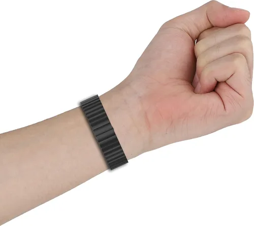Vista 8 de Senter Liberación rápida de una cuenta sólida correa de acero refinado banda de acero inoxidable para Huawei Band 7 pro Smart Watch