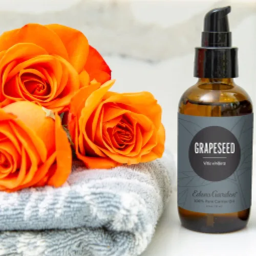 Vista 2 de Edens Garden Aceite portador de semilla de uva, 100% puro, prensado en frío y libre de hexano, hidratante natural para cuerpo, cara, piel sensible