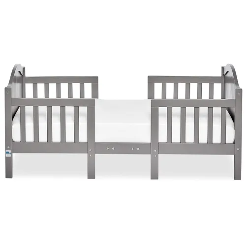 Vista 2 de Dream On Me Portland - Cama convertible 3 en 1 para niños pequeños con rieles de seguridad en blanco, certificada por Baby Safety Alliance