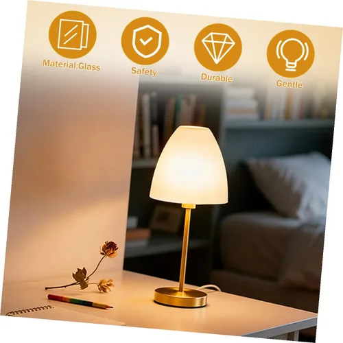 Vista 3 de Angoily 1 pantalla de cristal esmerilado para lámparas de pie, lámpara de pie, repuesto para lámpara de poste, sombras para accesorios