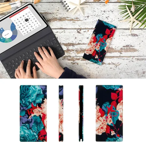 Vista 85 de HUA ANGEL Billetera ultra delgada para mujer, con bloqueo RFID, tarjetero de crédito, plegable, largo, hebilla magnética, billete para mujer, Owl