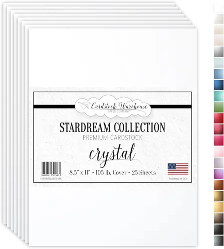 Vista 21 de Cardstock Warehouse Stardream - Papel de cartulina morado amatista - 25 hojas, 8.5 x 11 pulgadas - 105 libras / 284 GSM cartulina púrpura metálica