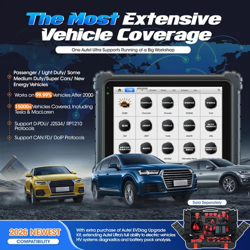 Vista 7 de Autel MaxiSys Ultra Escáner, Top Inteligente con Topología 2.0 y 5IN1 VCMI, Motor TruSpeed, codificación de programación J2534, mejora de MS919