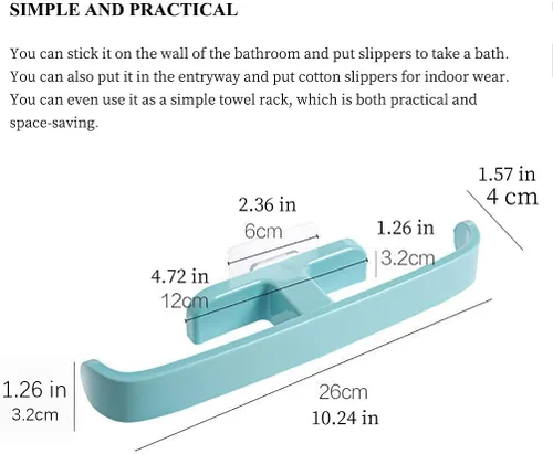 Vista 5 de Zapatero montado en la pared, zapatero colgante para puerta, soportes autoadhesivos para montar en la pared, estante colgante para baño, caja